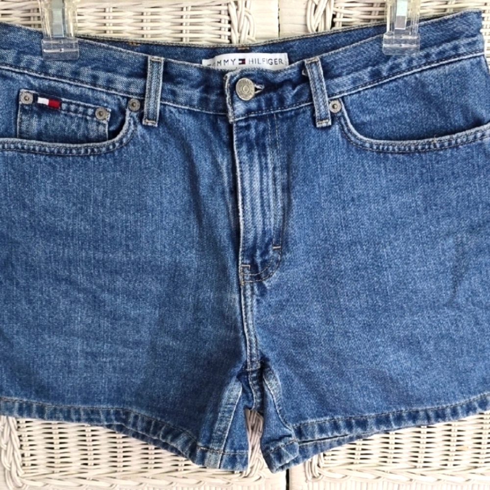 Tommy Hilfiger Blue Jean Shorts Classic Denim Style Size 8